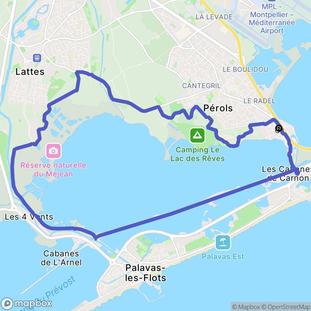 Pérols: routekaart voor buitenactiviteiten - France