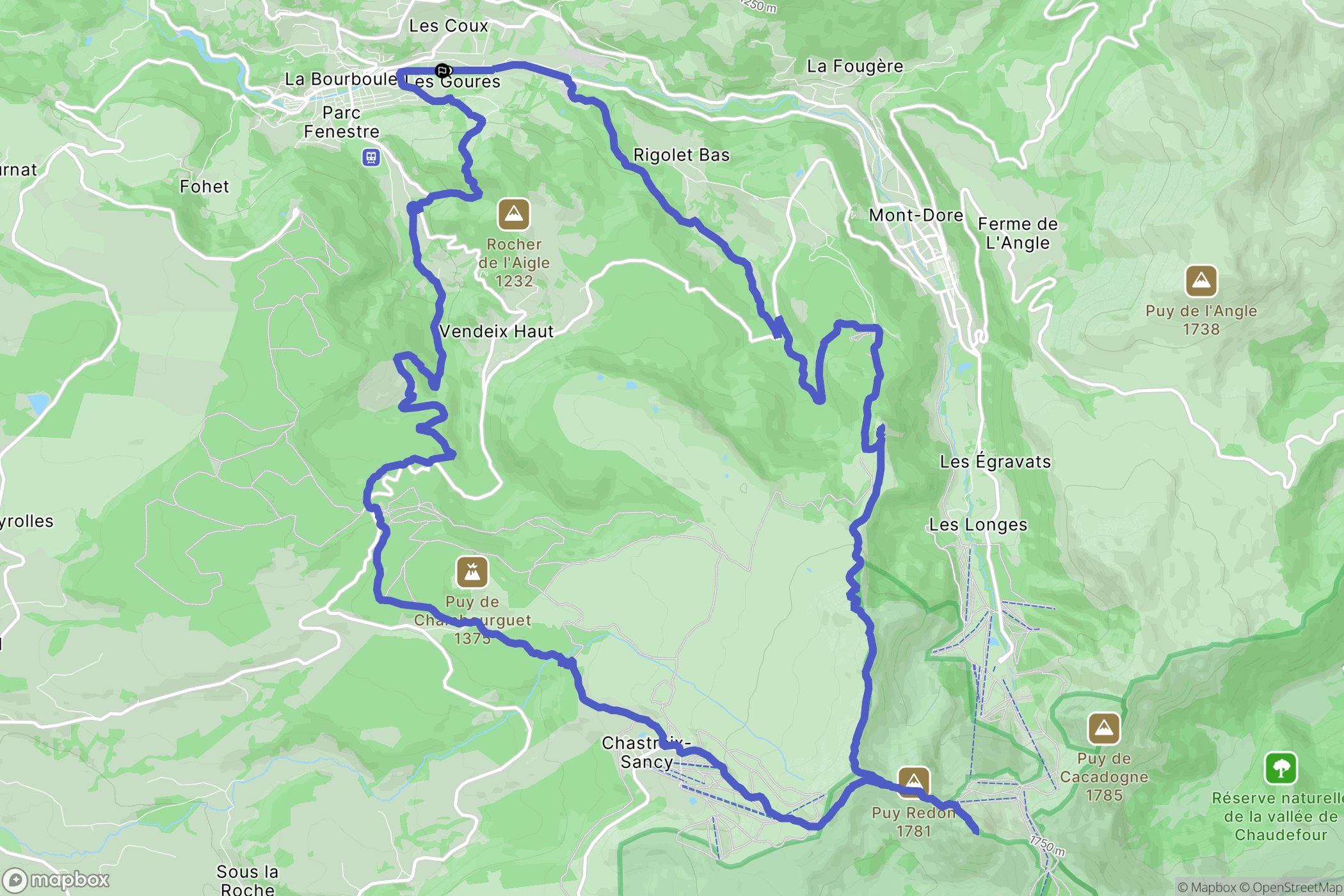 La Bourboule: routekaart voor buitenactiviteiten - France