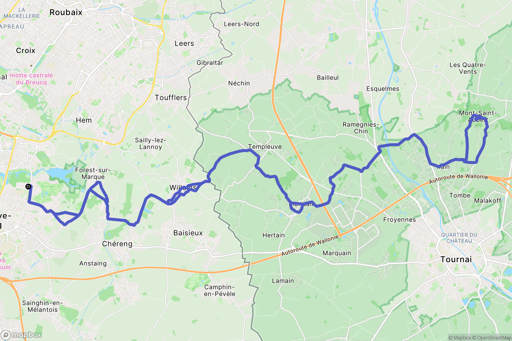 Villeneuve-d'Ascq: routekaart voor buitenactiviteiten - France
