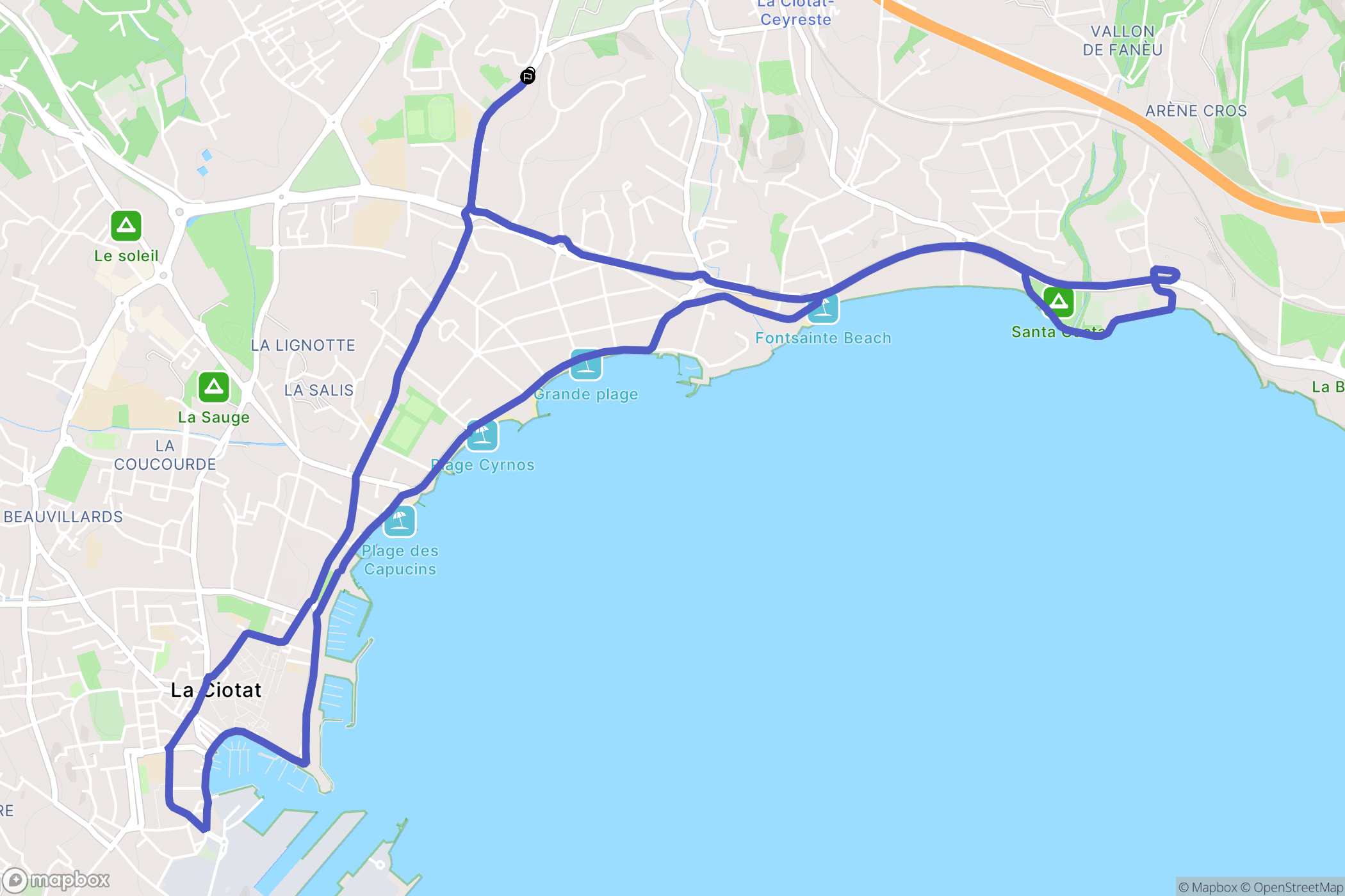 La Ciotat: routekaart voor buitenactiviteiten - France