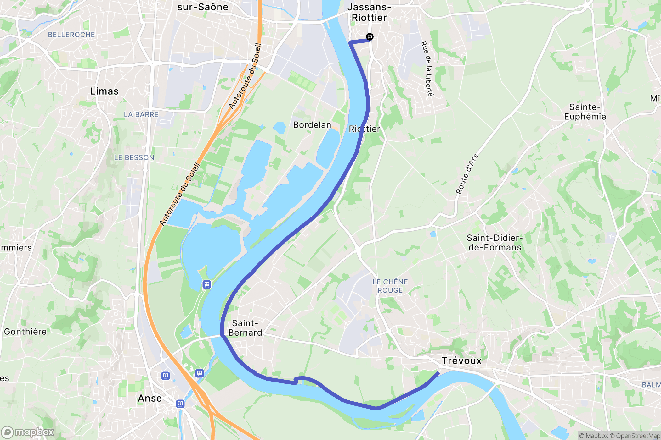 Jassans-Riottier: routekaart voor buitenactiviteiten - France