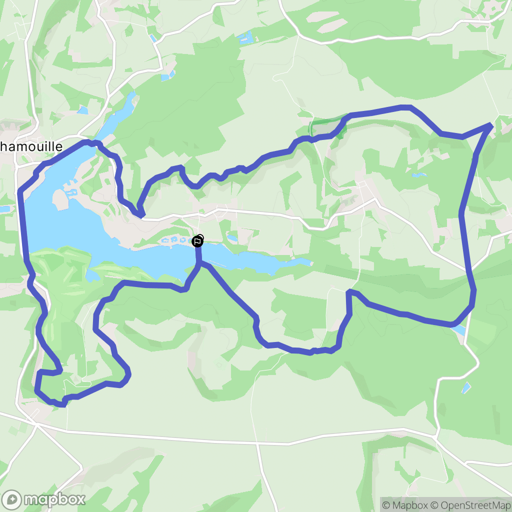 Neuville-sur-Ailette : carte du parcours de randonnée - France