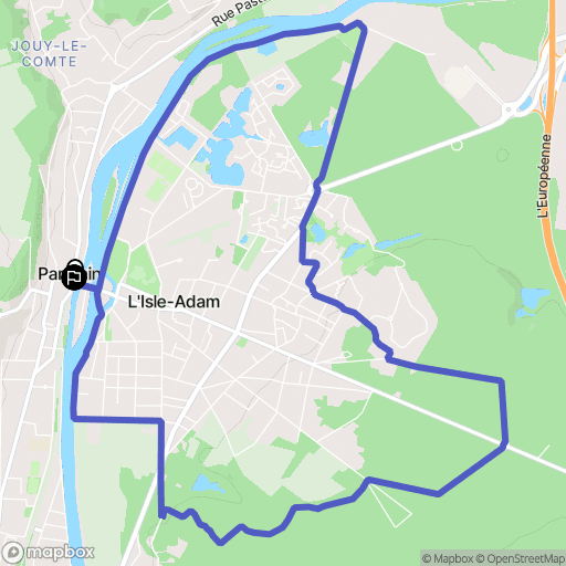 L'Isle-Adam: routekaart voor buitenactiviteiten - France