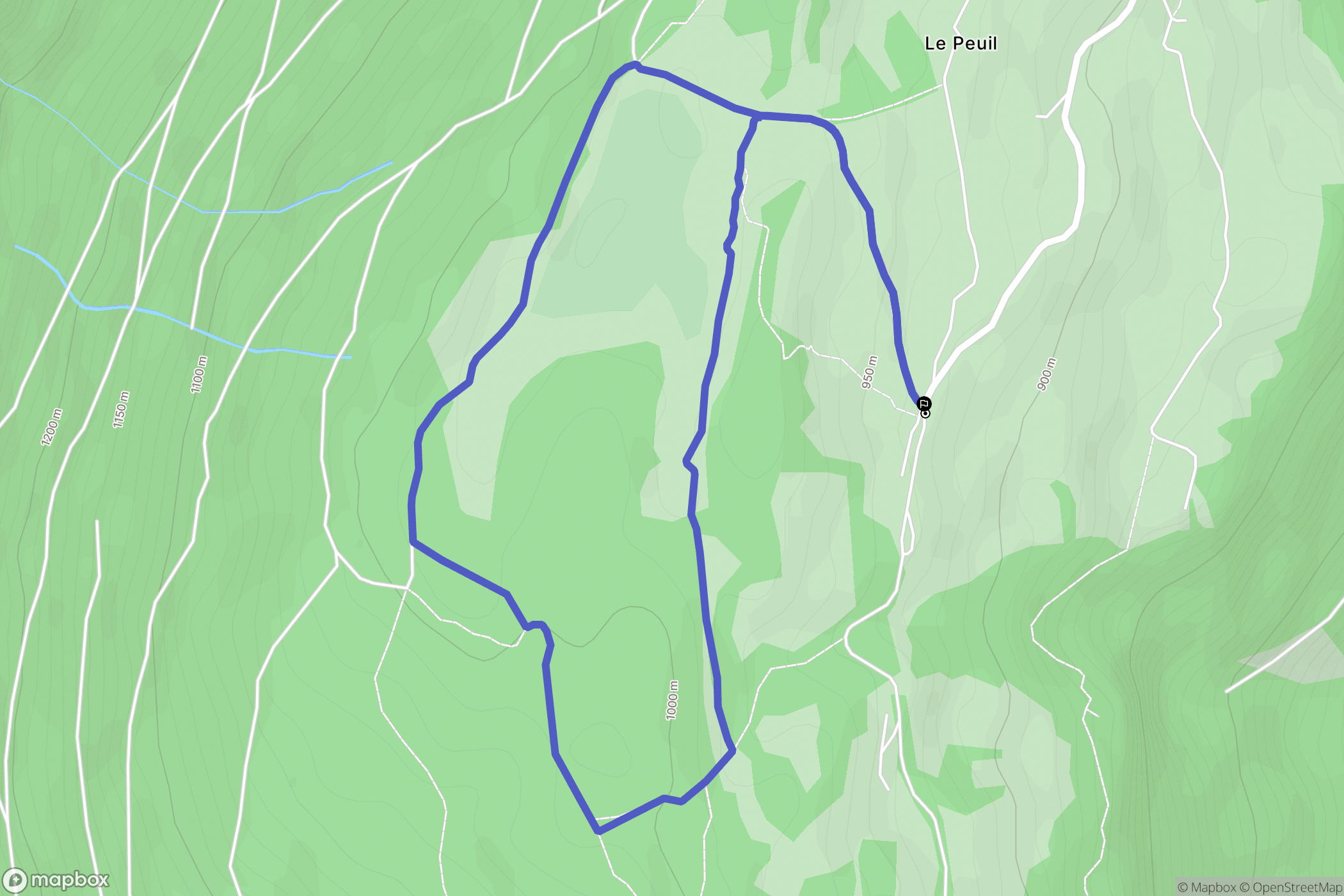 Claix : carte du parcours de randonnée - France