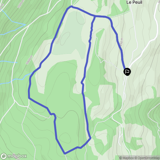 Claix : carte du parcours de randonnée - France