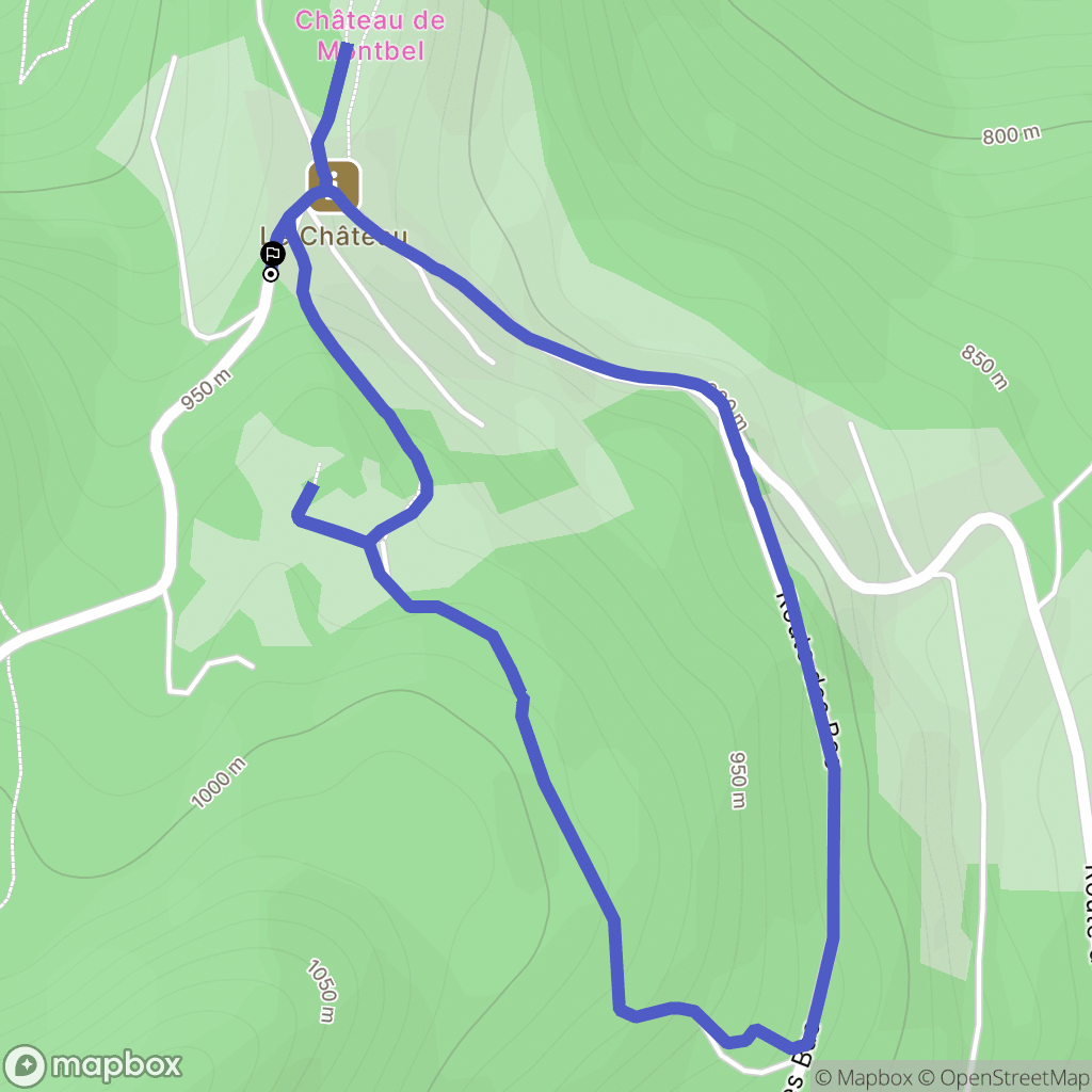 Saint-Pierre d'Entremont : carte du parcours de randonnée - France