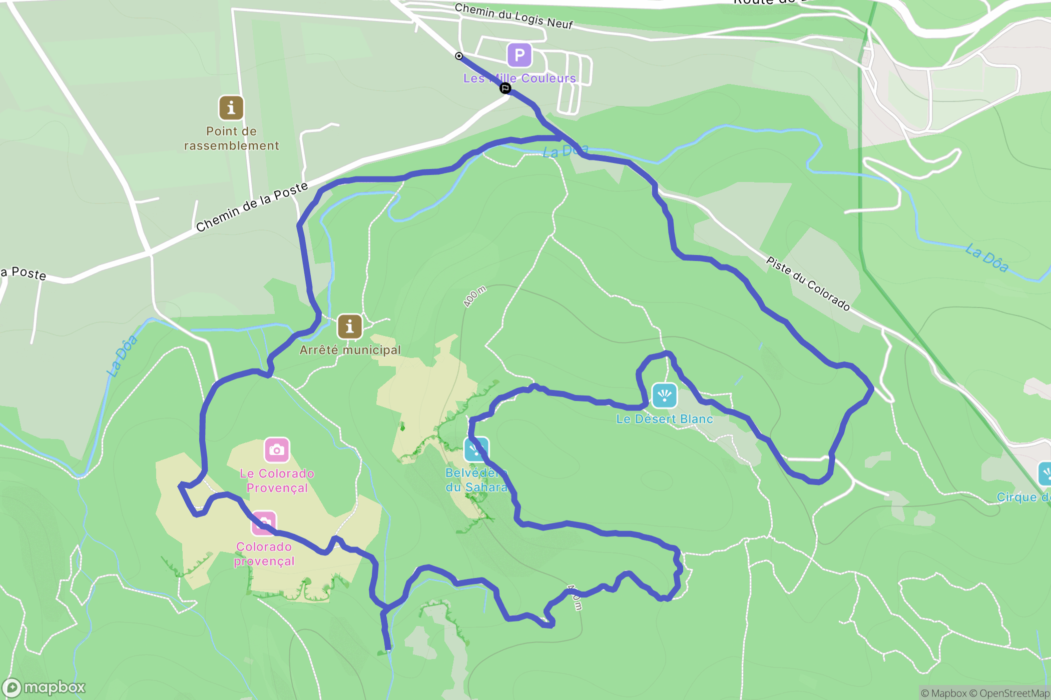 Rustrel: routekaart voor buitenactiviteiten - France
