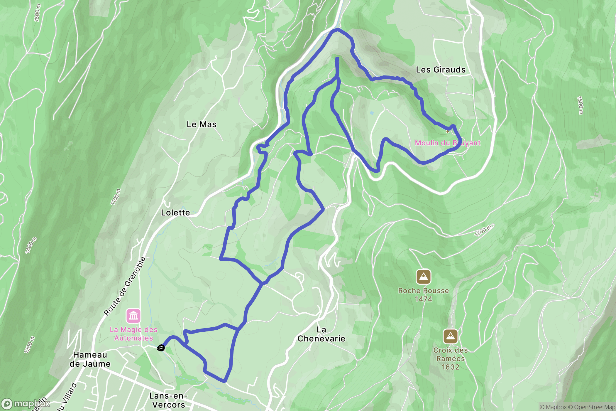 Lans-en-Vercors: routekaart voor buitenactiviteiten - France