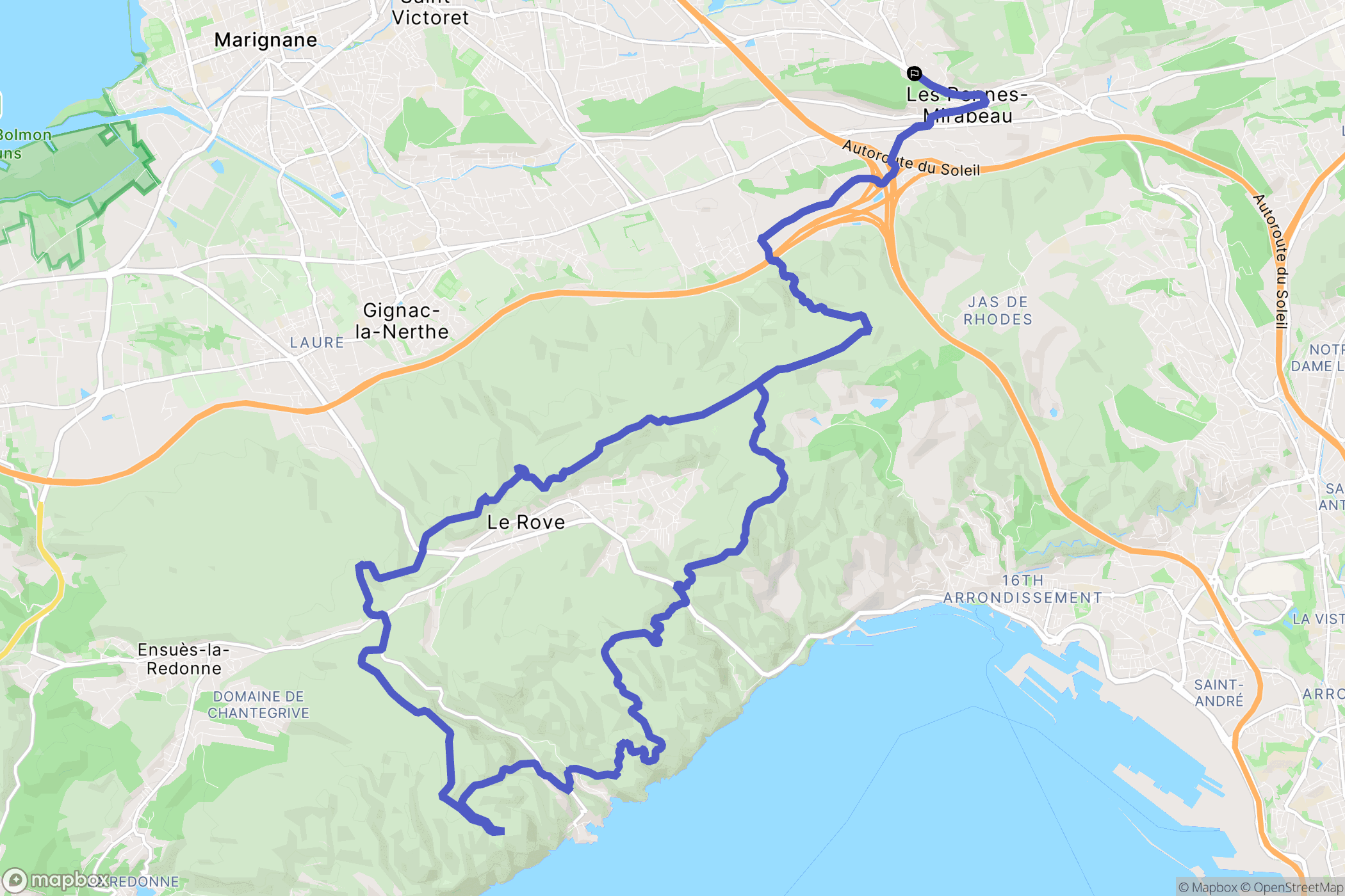 Les Pennes-Mirabeau: routekaart voor buitenactiviteiten - France