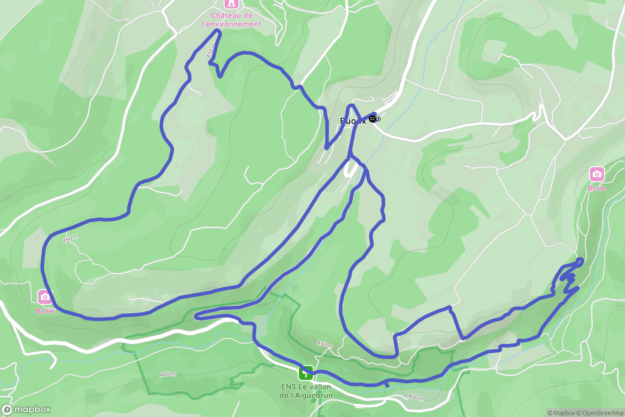 Buoux: routekaart voor buitenactiviteiten - France