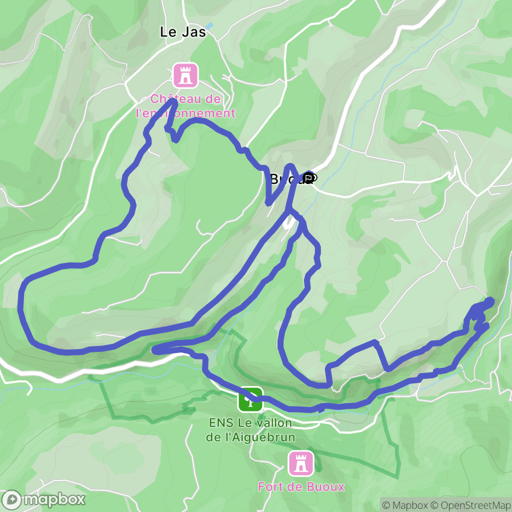 Buoux: routekaart voor buitenactiviteiten - France