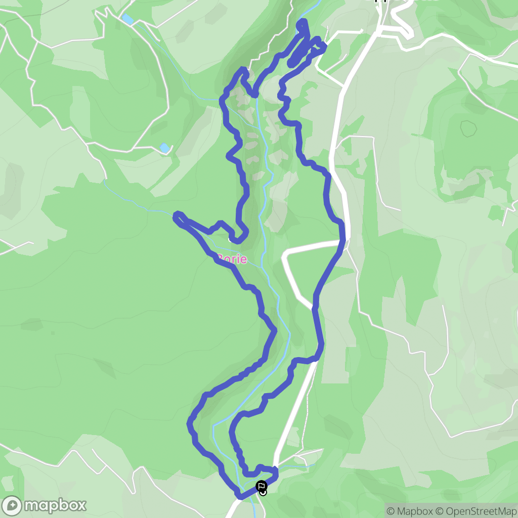 Oppedette : carte du parcours de randonnée - France