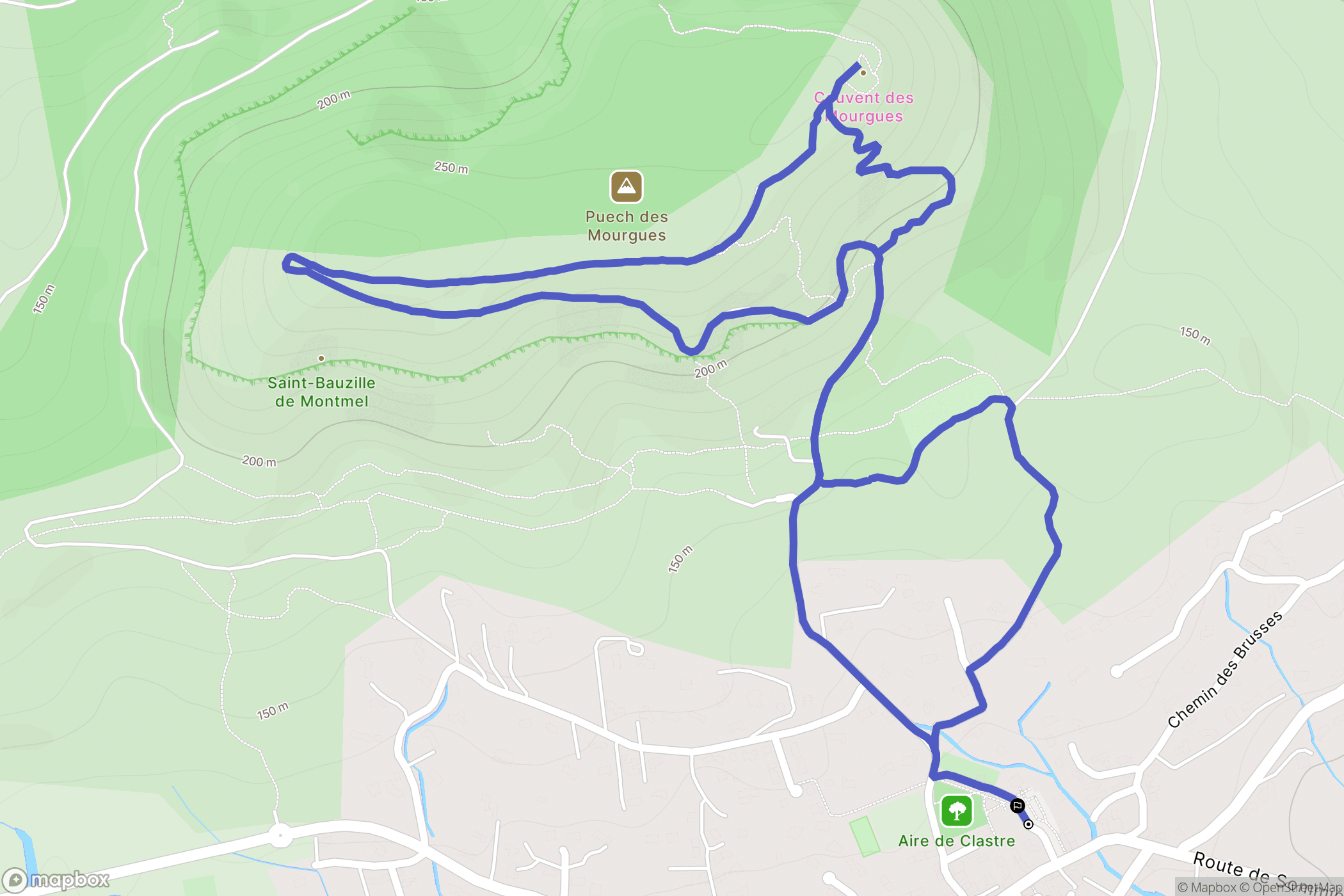 Saint-Bauzille-de-Montmel: routekaart voor buitenactiviteiten - France