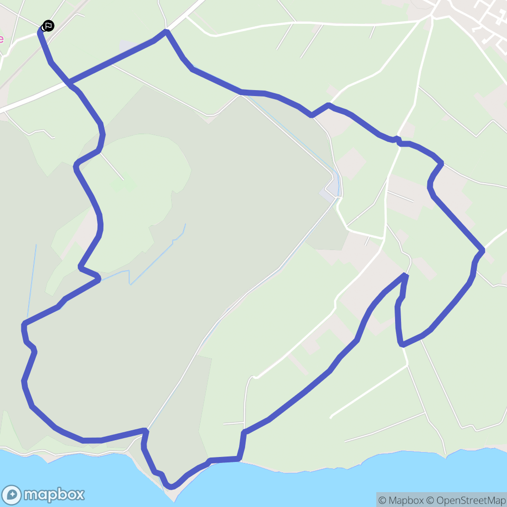 Villeneuve-lès-Maguelone : carte du parcours de randonnée - France