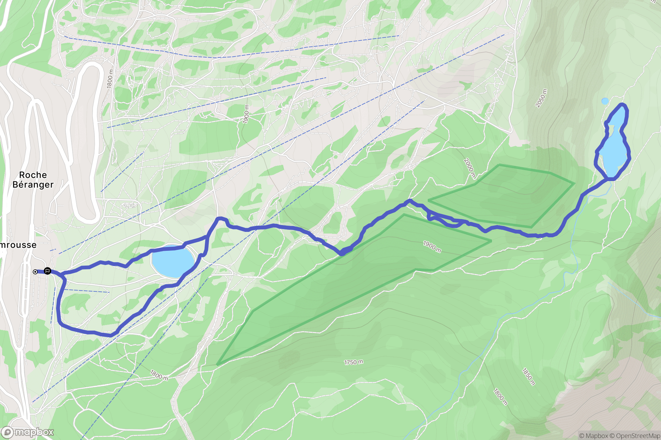 Chamrousse: routekaart voor buitenactiviteiten - France