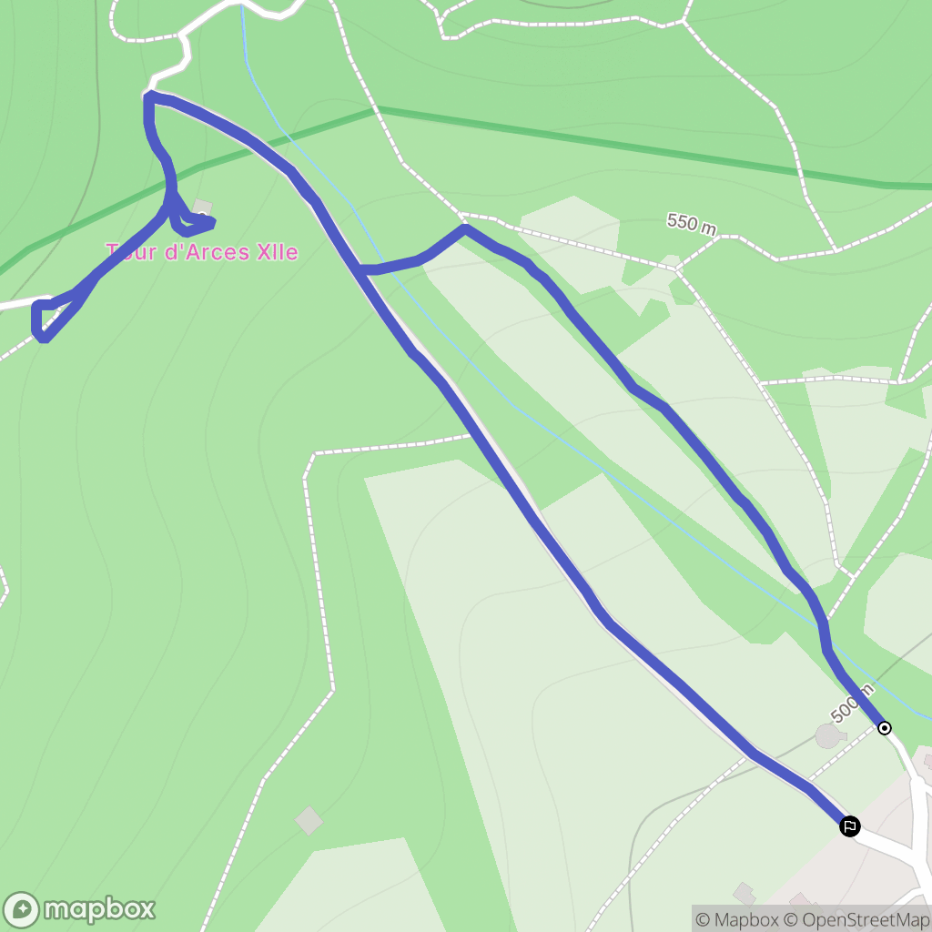 Les Massons, Saint-Ismier : carte du parcours de randonnée - France