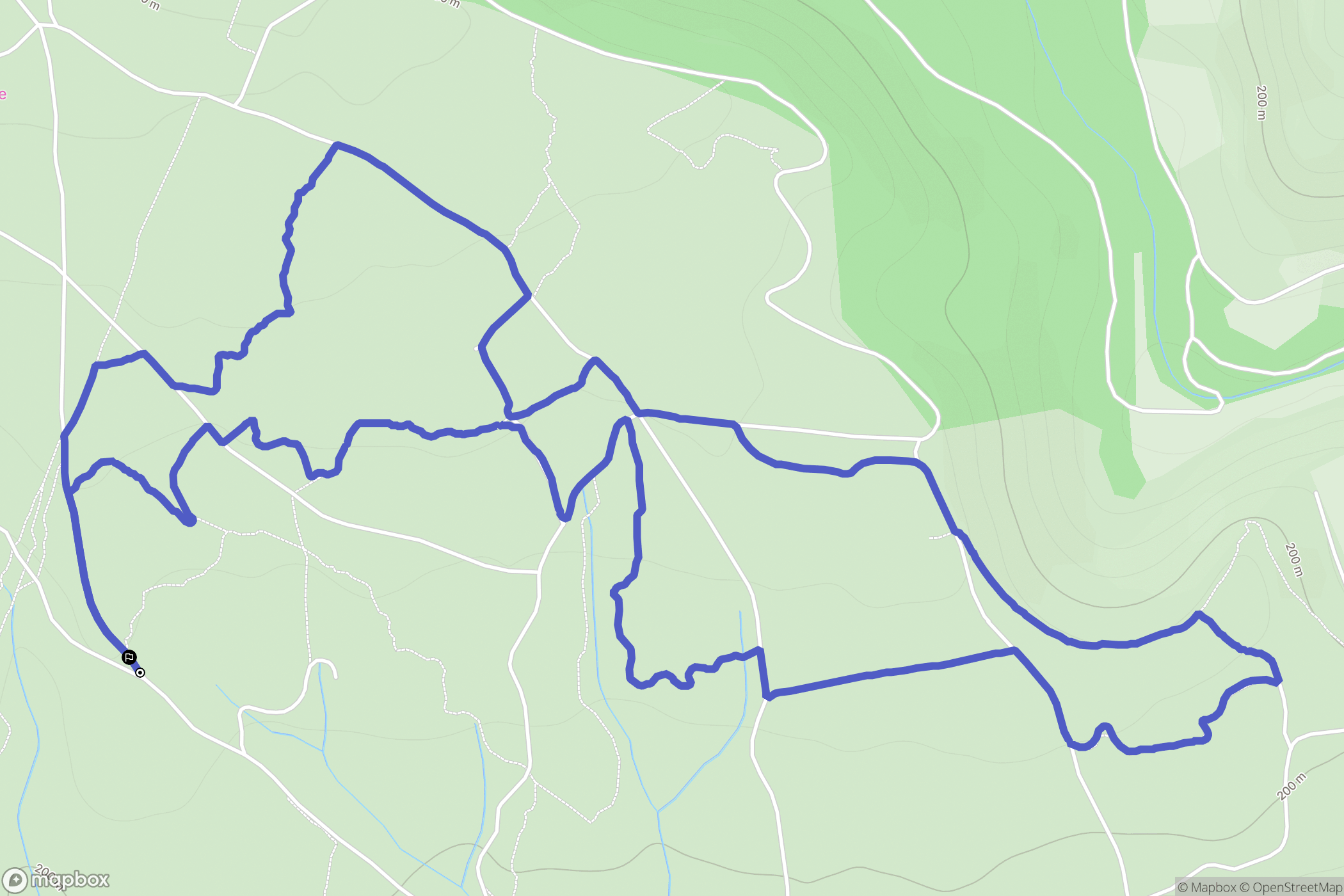 Conques sur Orbiel 11600 : carte du parcours de randonnée - France