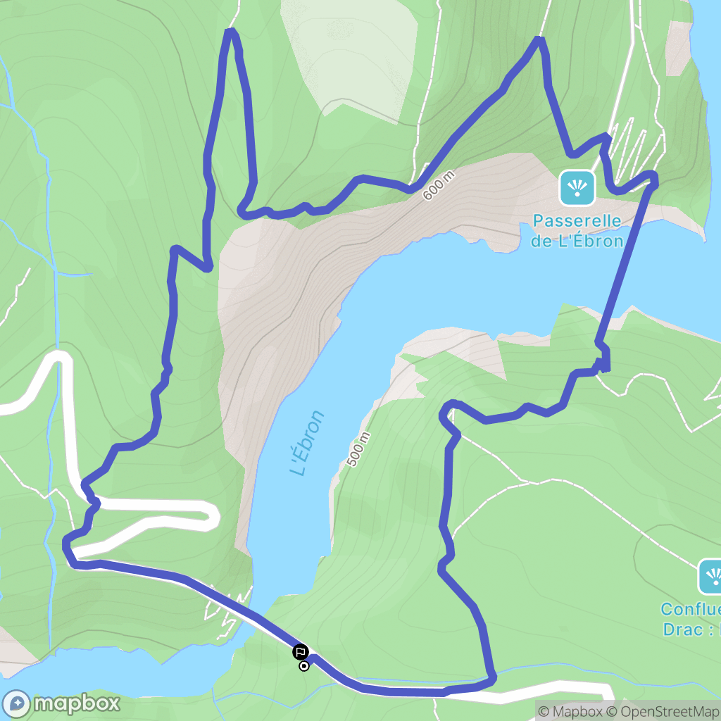Lavars : carte du parcours de randonnée - France