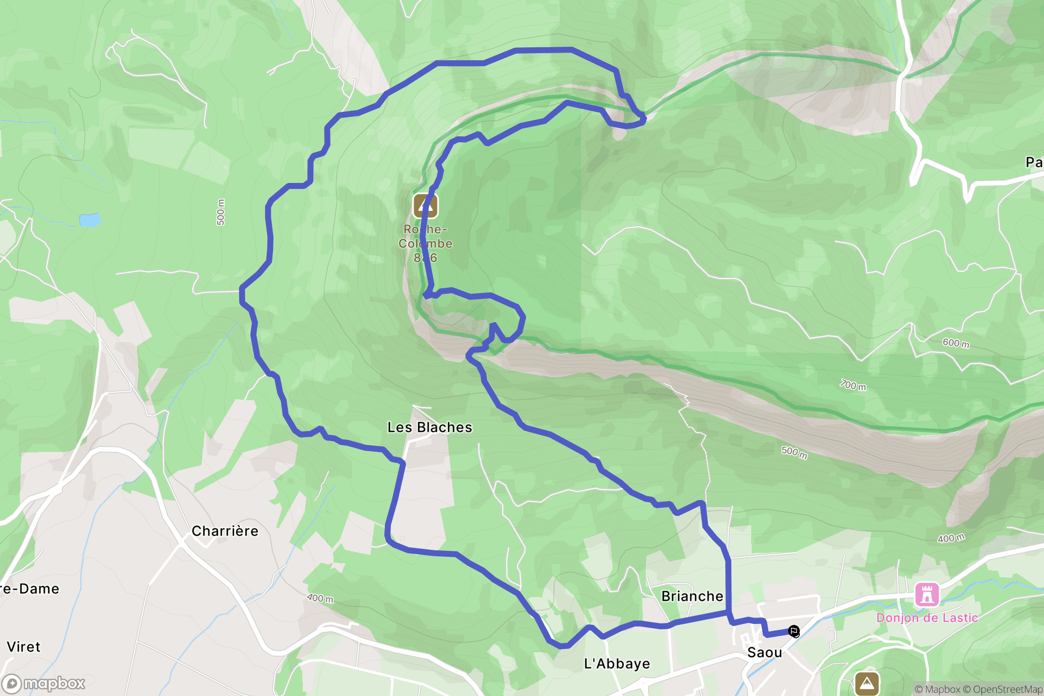 Saou: routekaart voor buitenactiviteiten - France