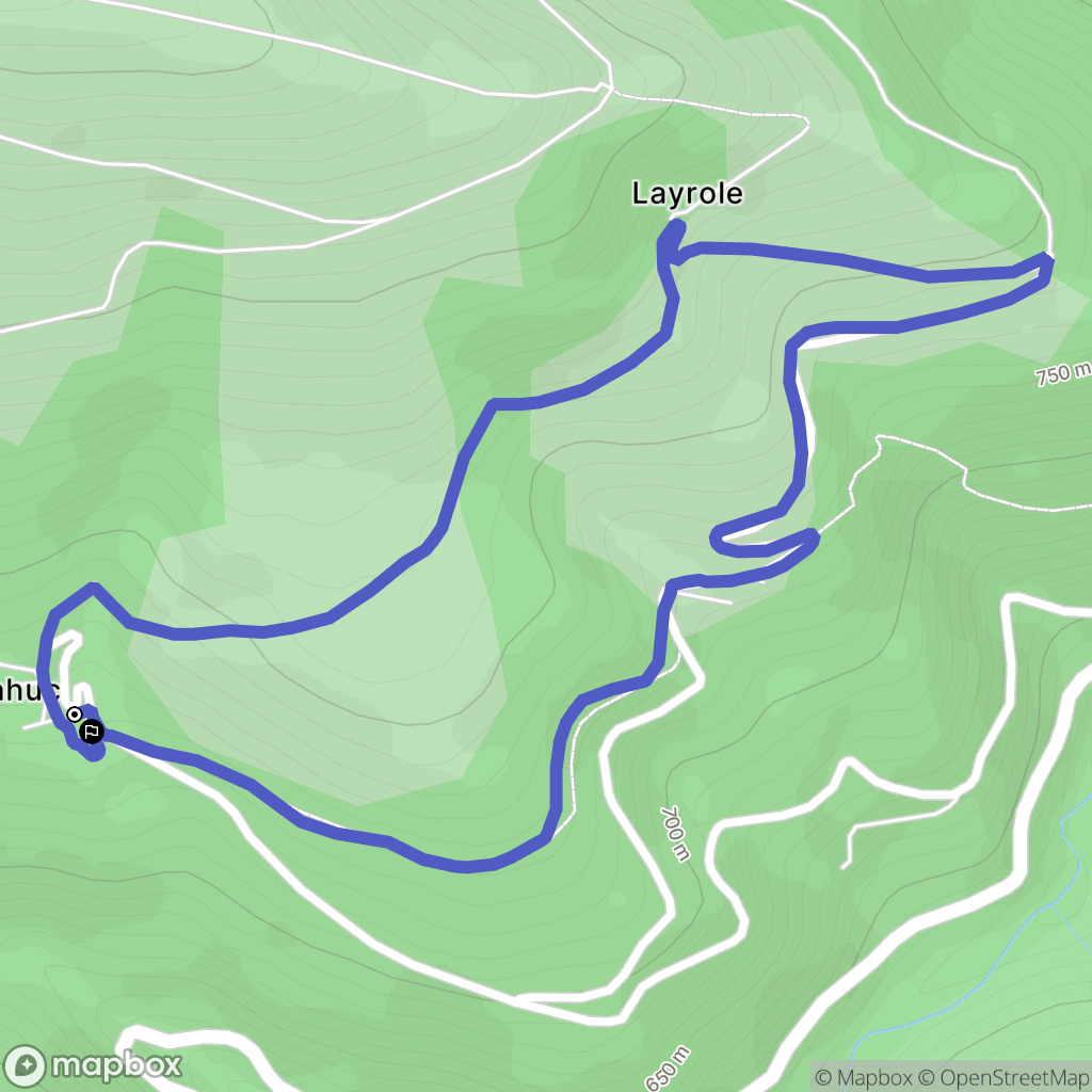 Serres-sur-Arget : carte du parcours de randonnée - France