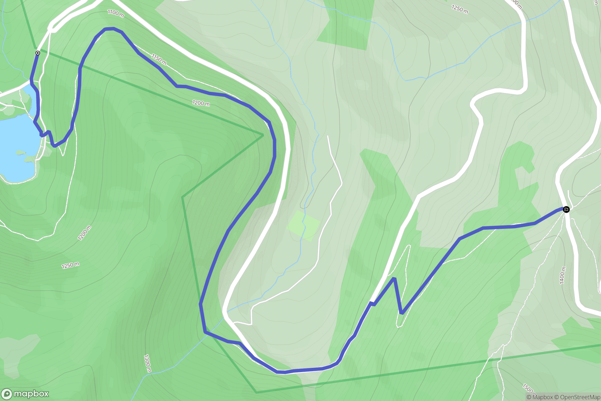 Bethmale : carte du parcours de randonnée - France