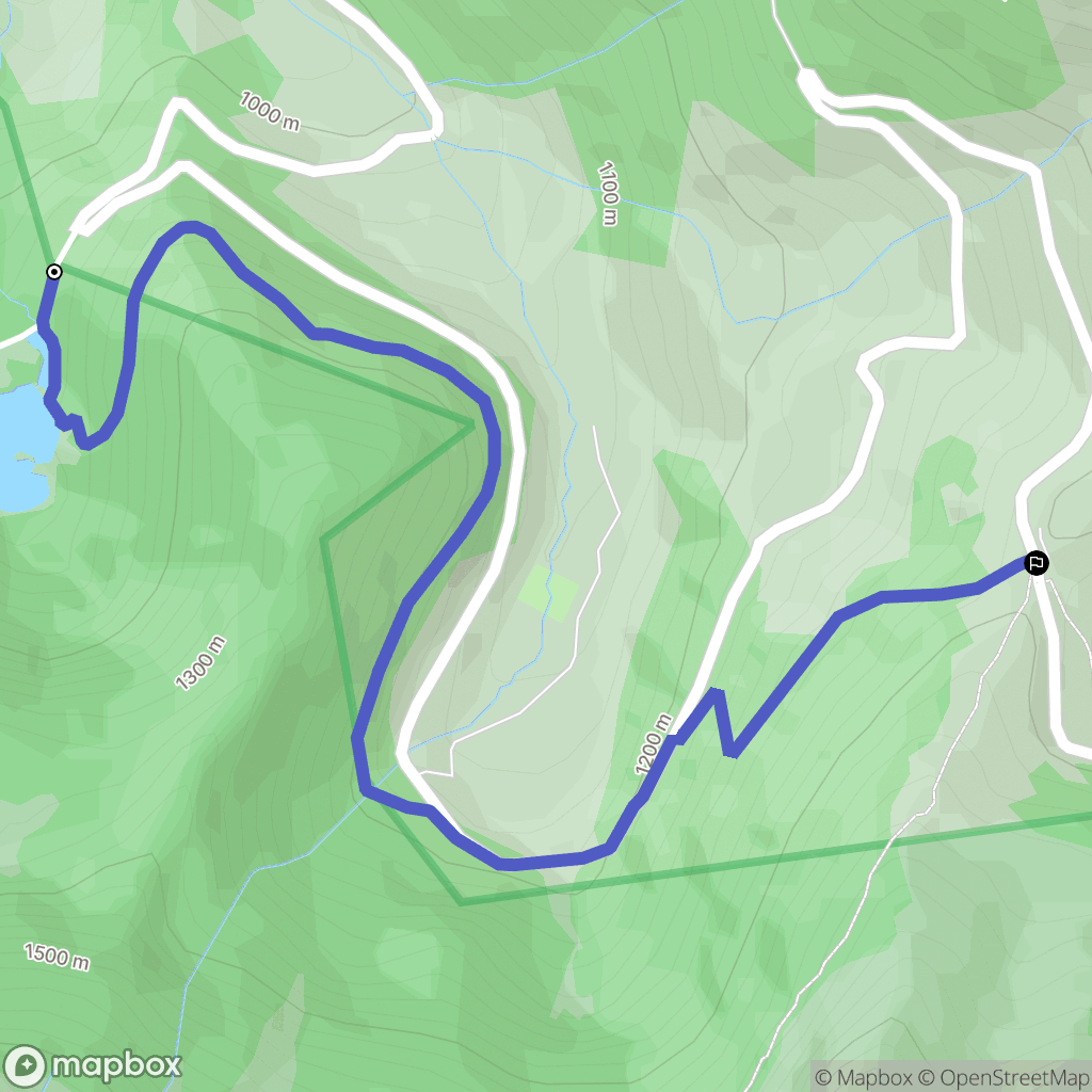 Bethmale : carte du parcours de randonnée - France