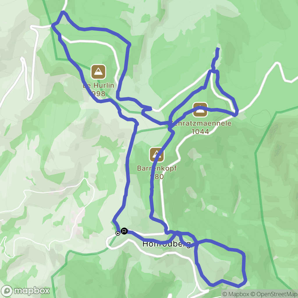 Soultzeren : carte du parcours de randonnée - France