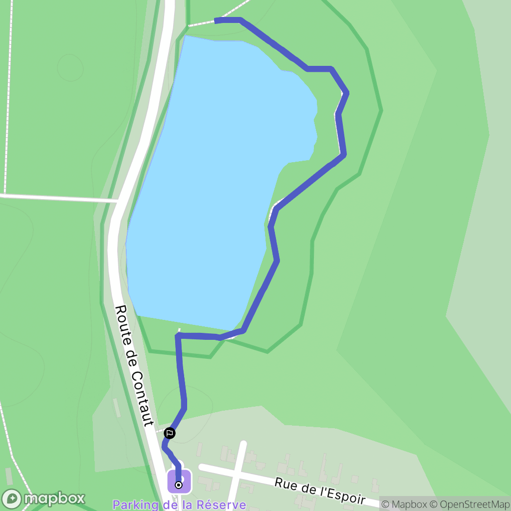 Hourtin : carte du parcours de randonnée - France