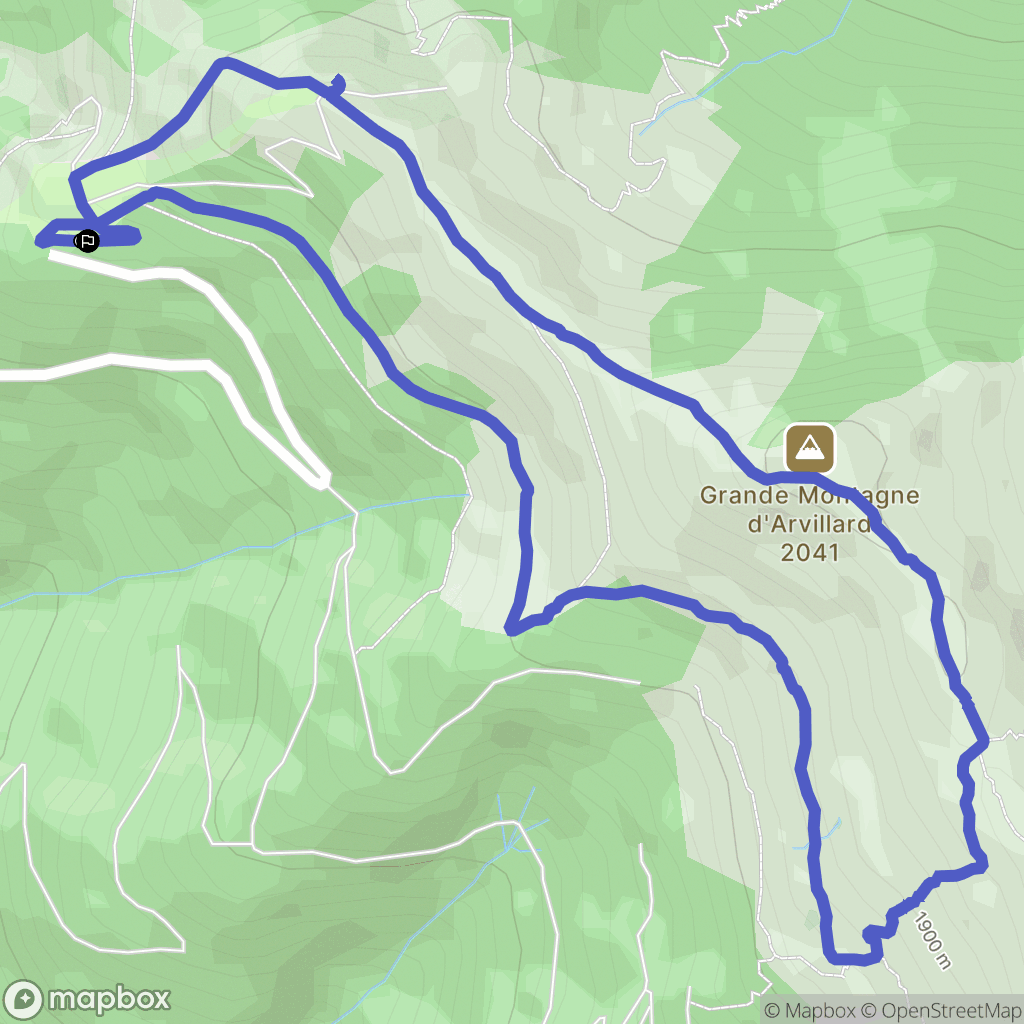 Arvillard : carte du parcours de randonnée - France