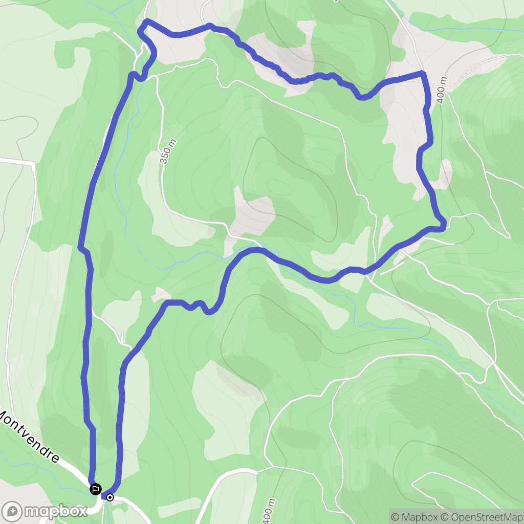 La-Baume-Cornillane : carte du parcours de randonnée - France