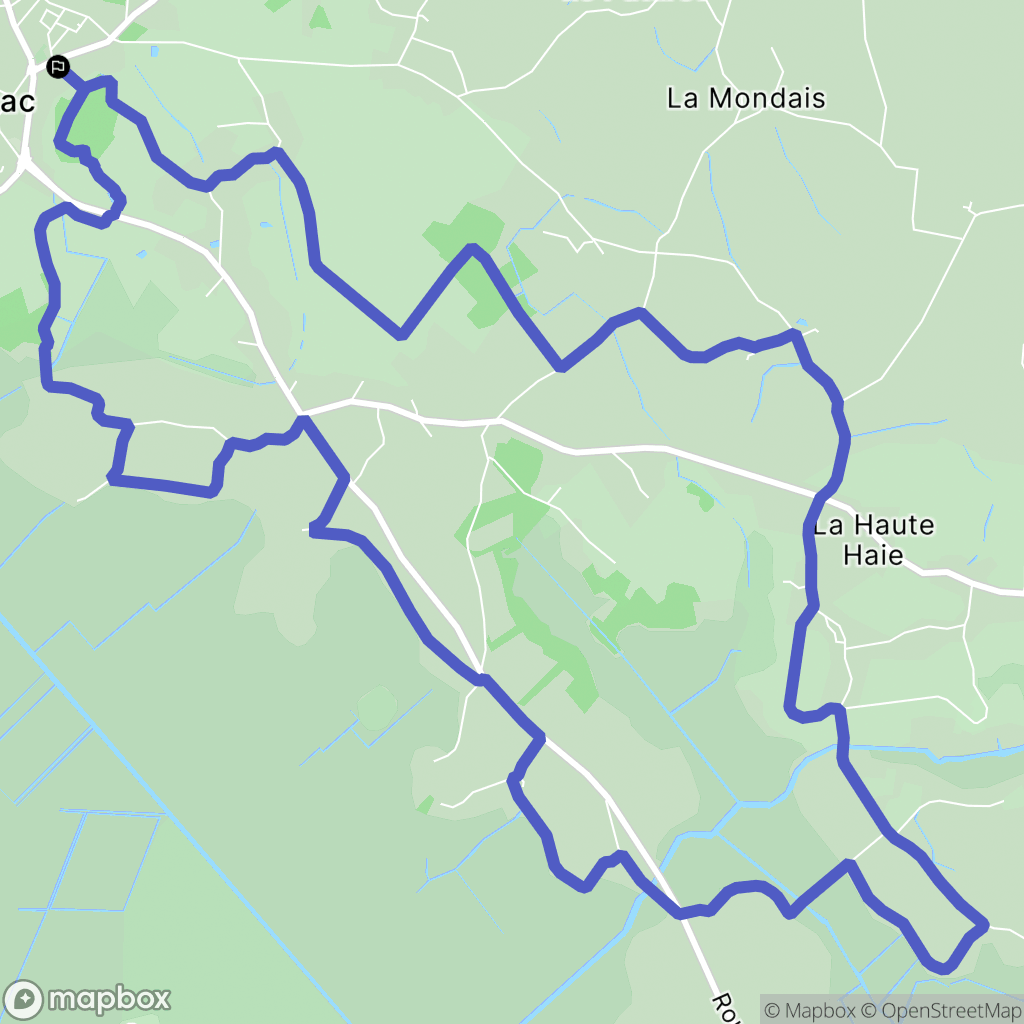 Crossac : carte du parcours de randonnée - France