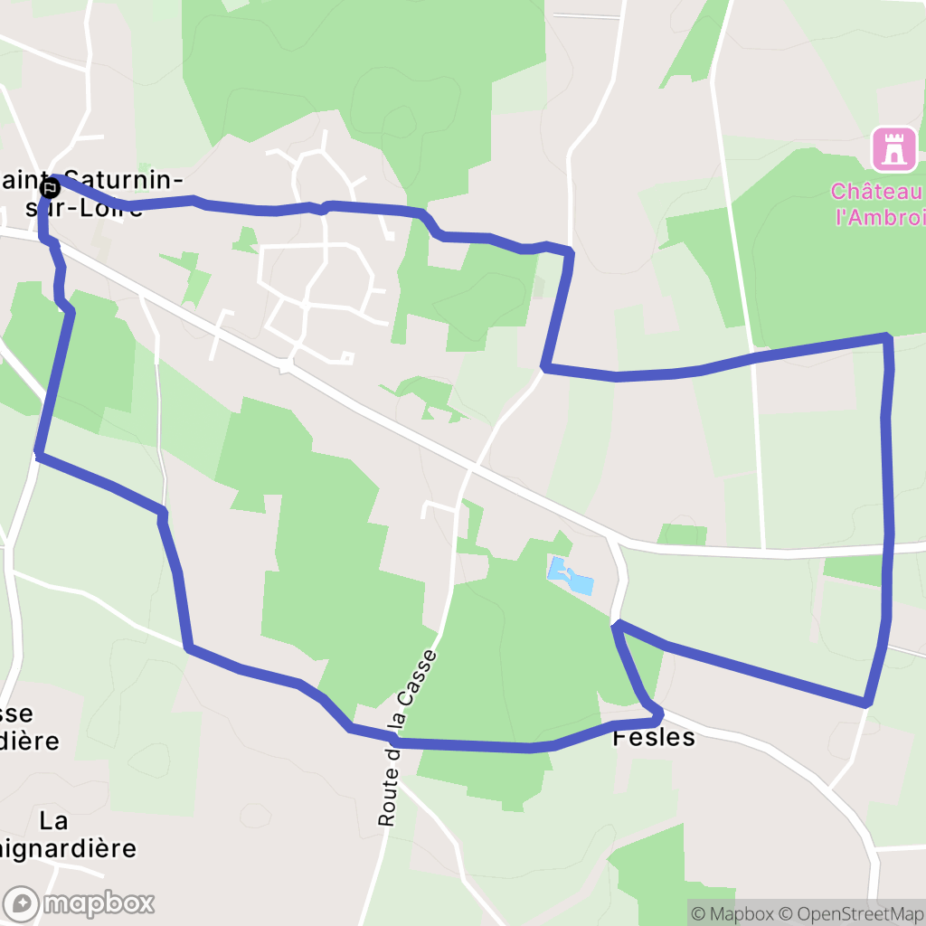 Brissac-Loire-Aubance : carte du parcours de randonnée - France