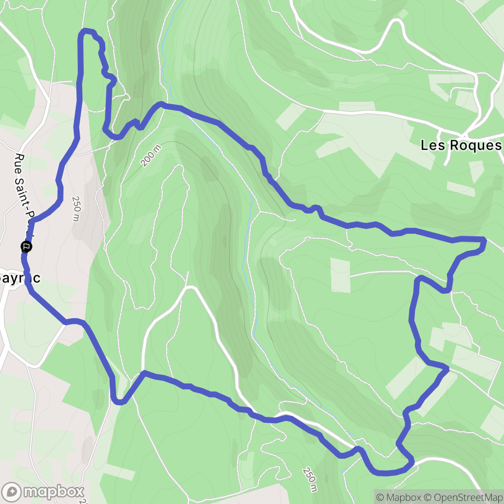 Cambayrac : carte du parcours de randonnée - France