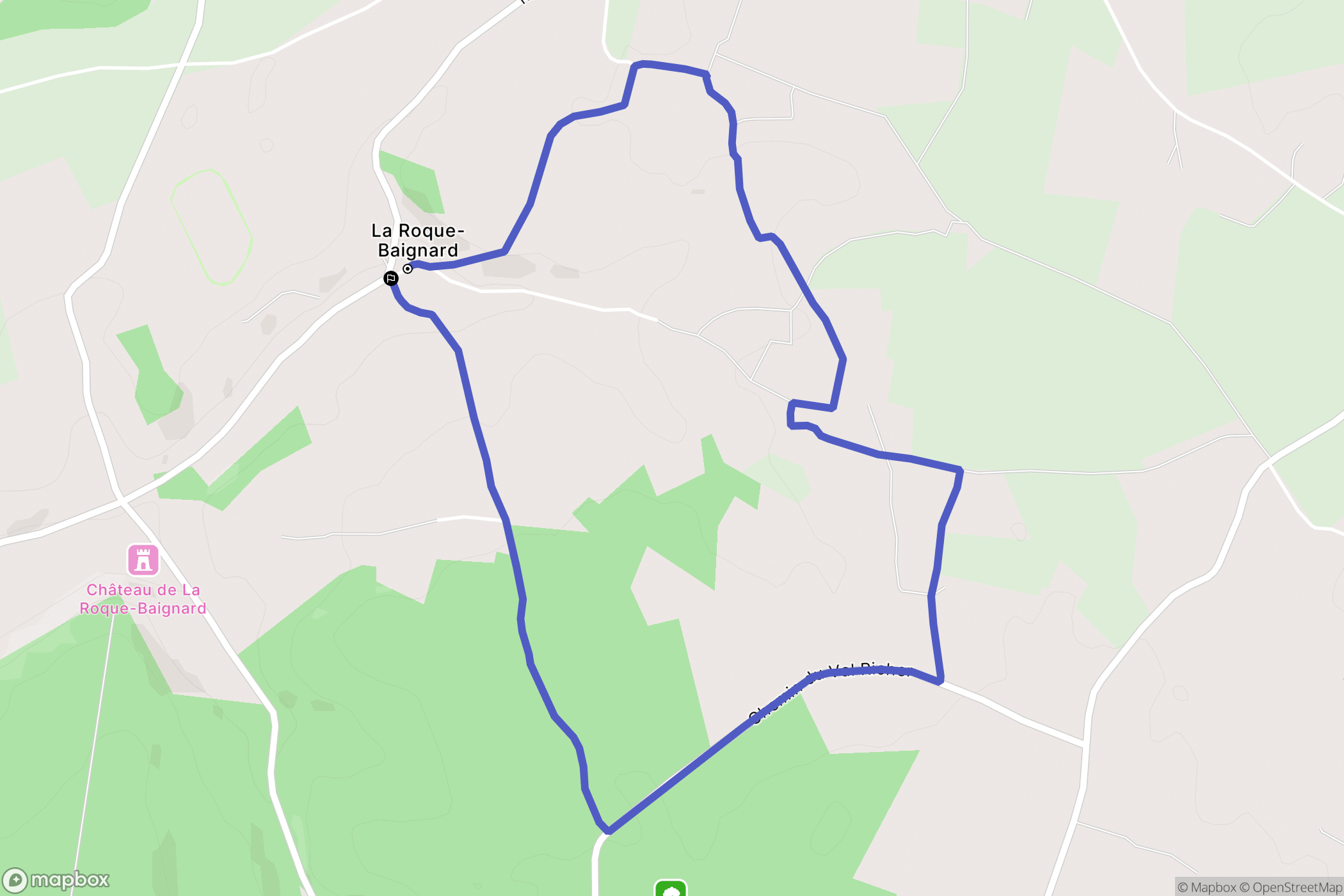 La Roque-Baignard: routekaart voor buitenactiviteiten - France