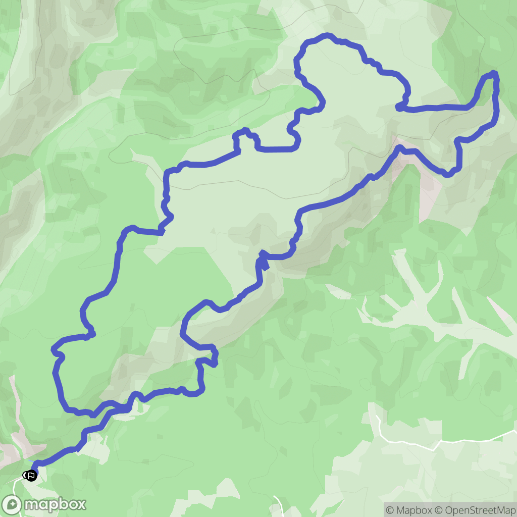 Caunes-Minervois : carte du parcours de randonnée - France