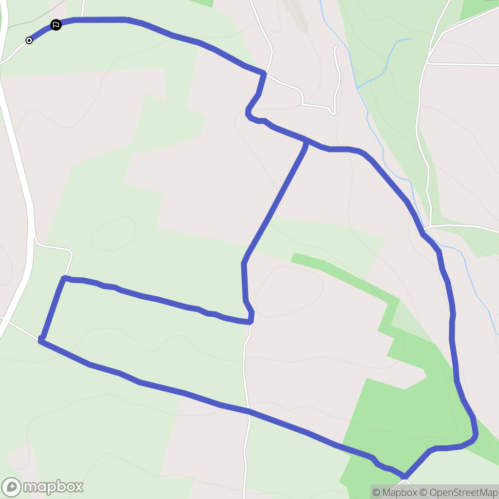 Moussoulens : carte du parcours de randonnée - France