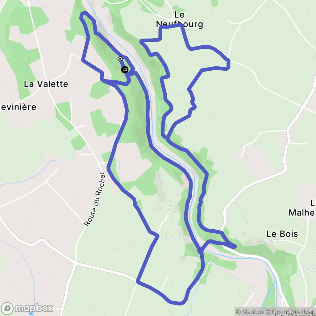 Saint-Laurent-de-Terregatte : carte du parcours de randonnée - France