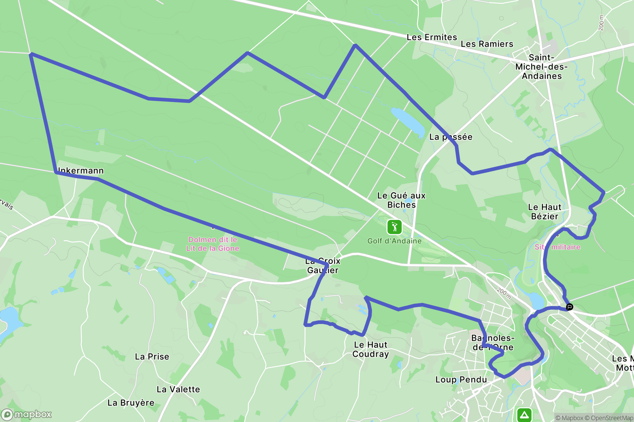 Bagnoles-de-L'Orne: routekaart voor buitenactiviteiten - France