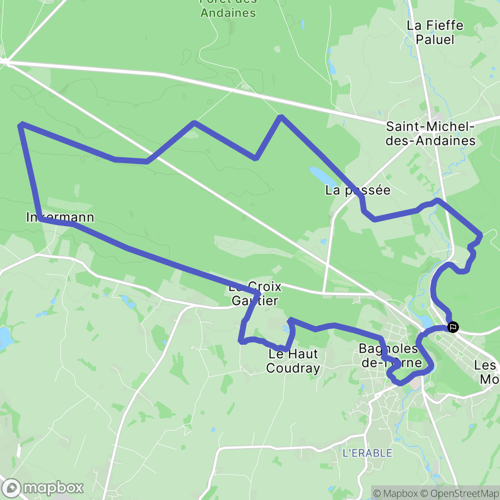 Bagnoles-de-L'Orne: routekaart voor buitenactiviteiten - France