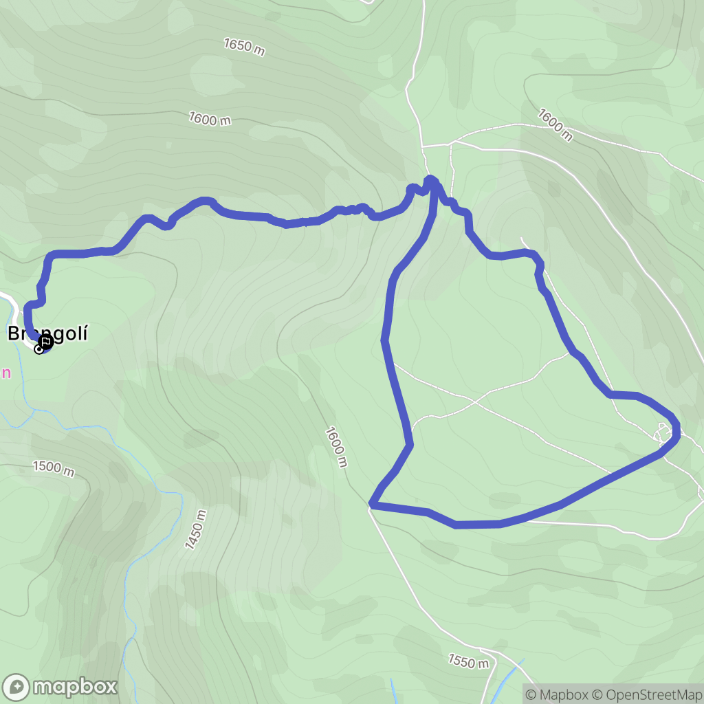 Enveitg : carte du parcours de randonnée - France