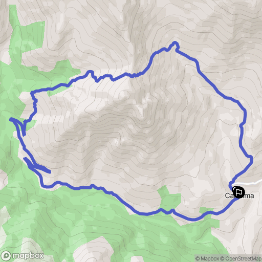 Albertacce : carte du parcours de randonnée - France