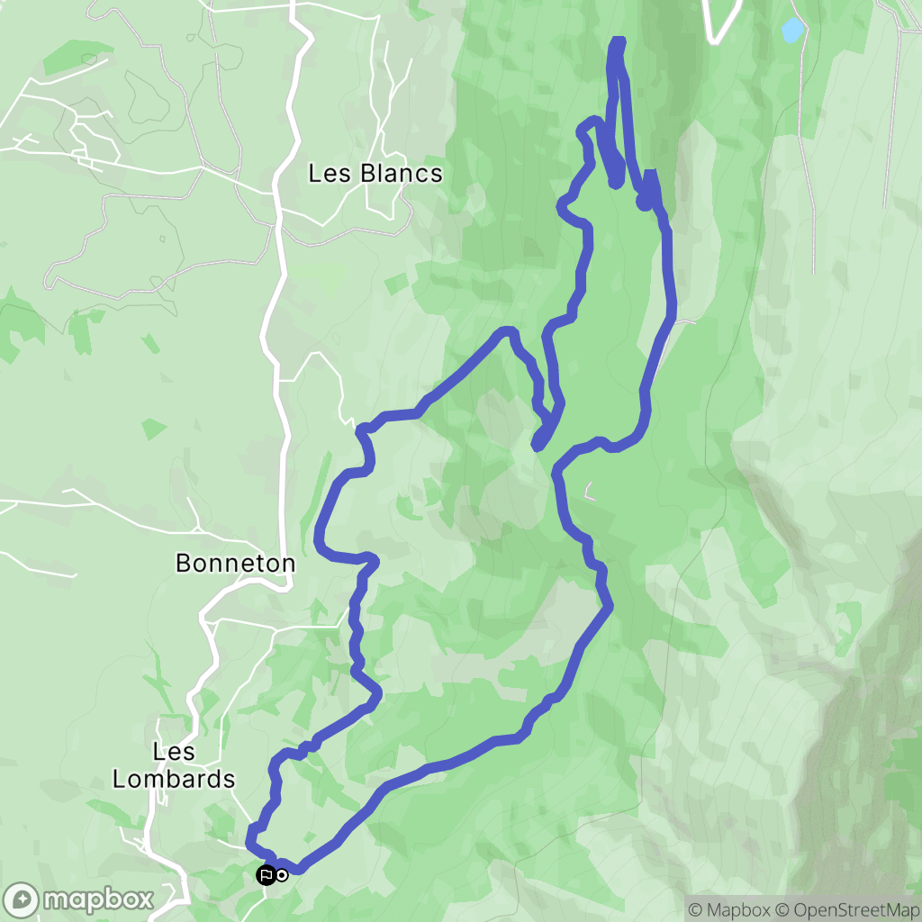 Villard-de-Lans : carte du parcours de randonnée - France