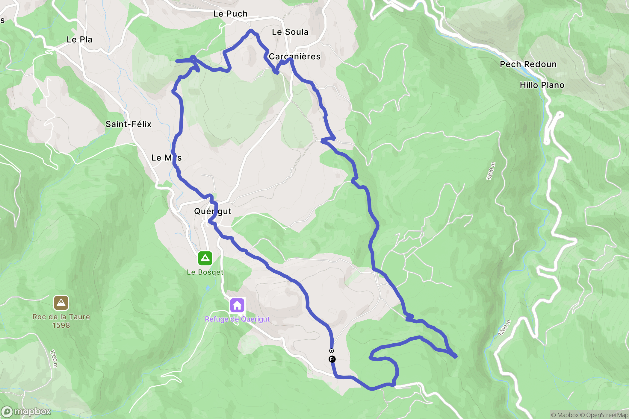 Quérigut: routekaart voor buitenactiviteiten - France
