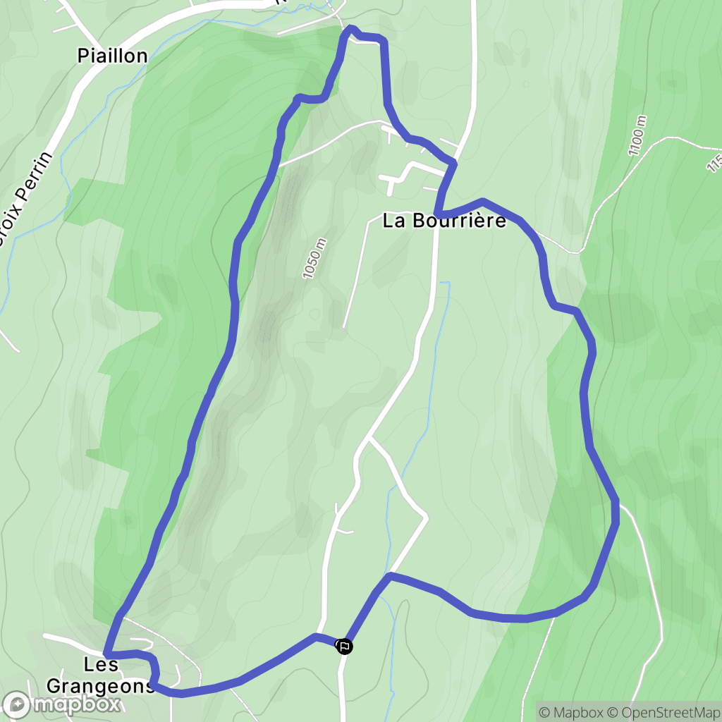 Méaudre : carte du parcours de randonnée - France