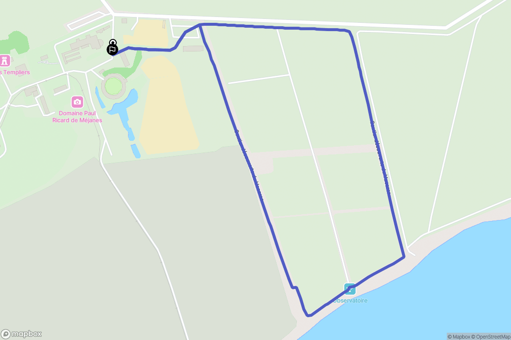 Arles : carte du parcours de randonnée - France