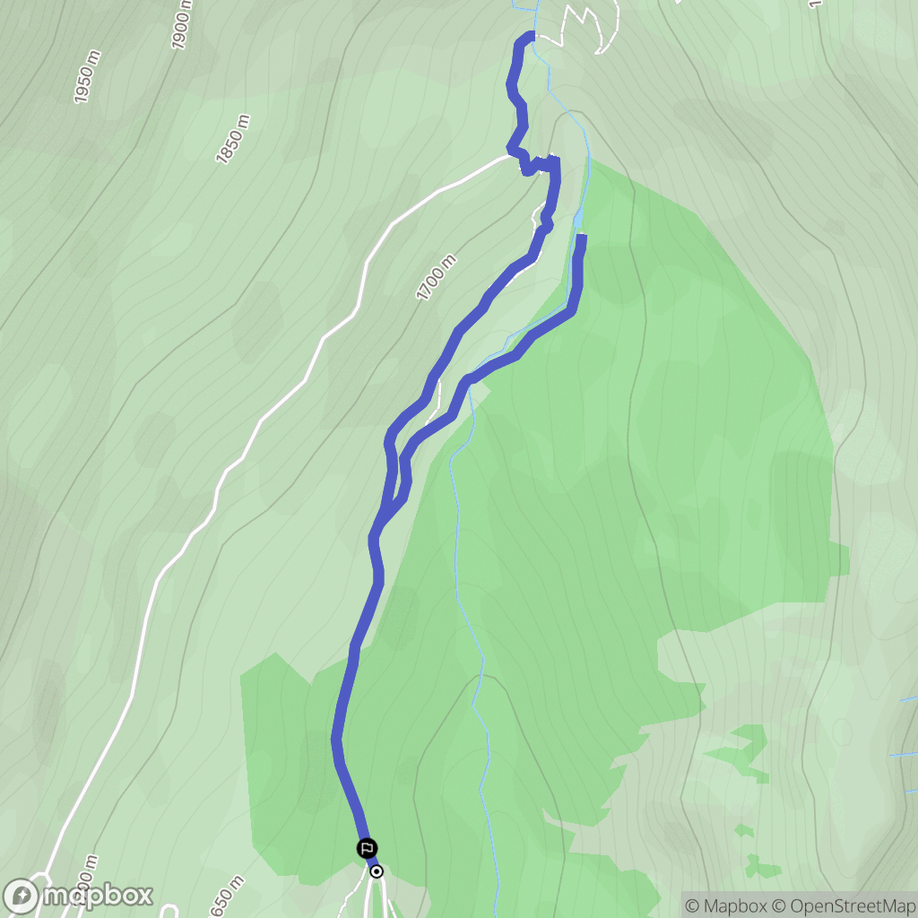 Clavans-en-Haut-Oisans : carte du parcours de randonnée - France