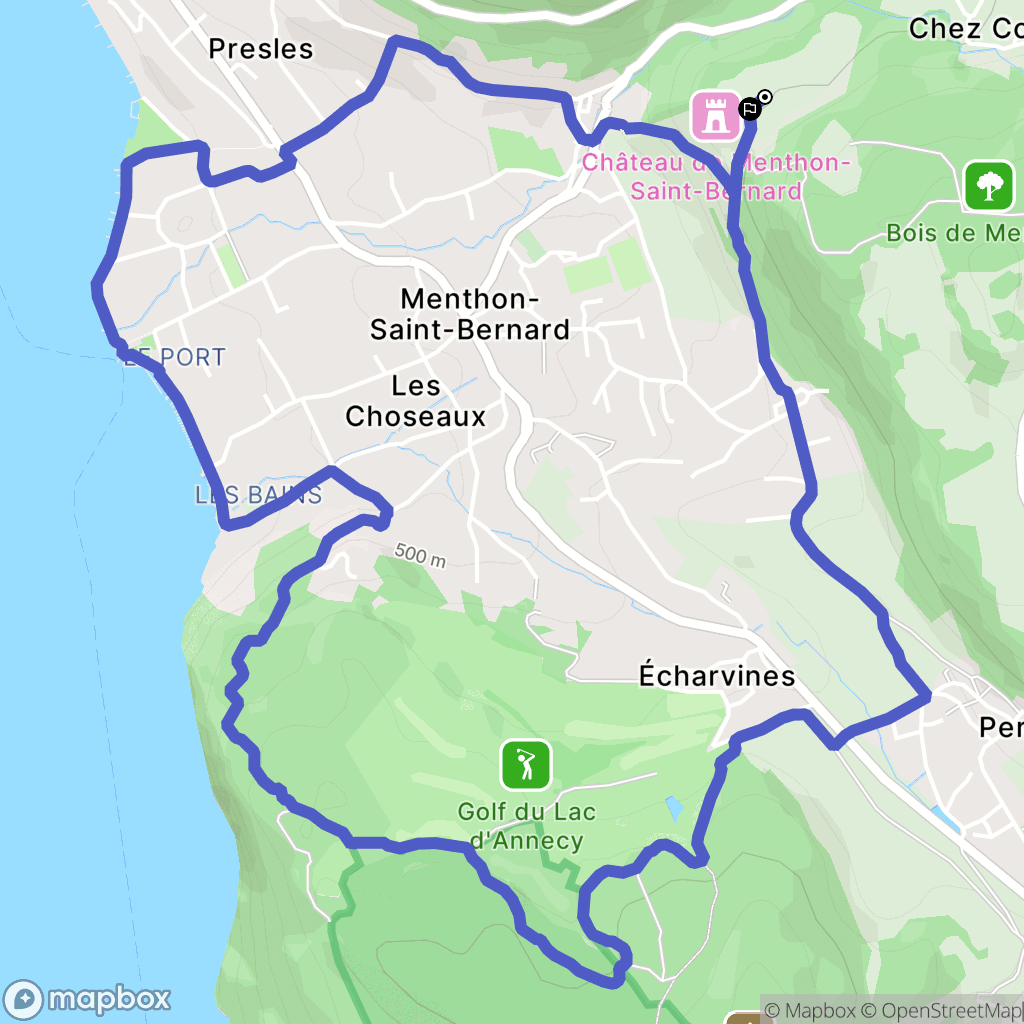 Menthon-Saint-Bernard: routekaart voor buitenactiviteiten - France