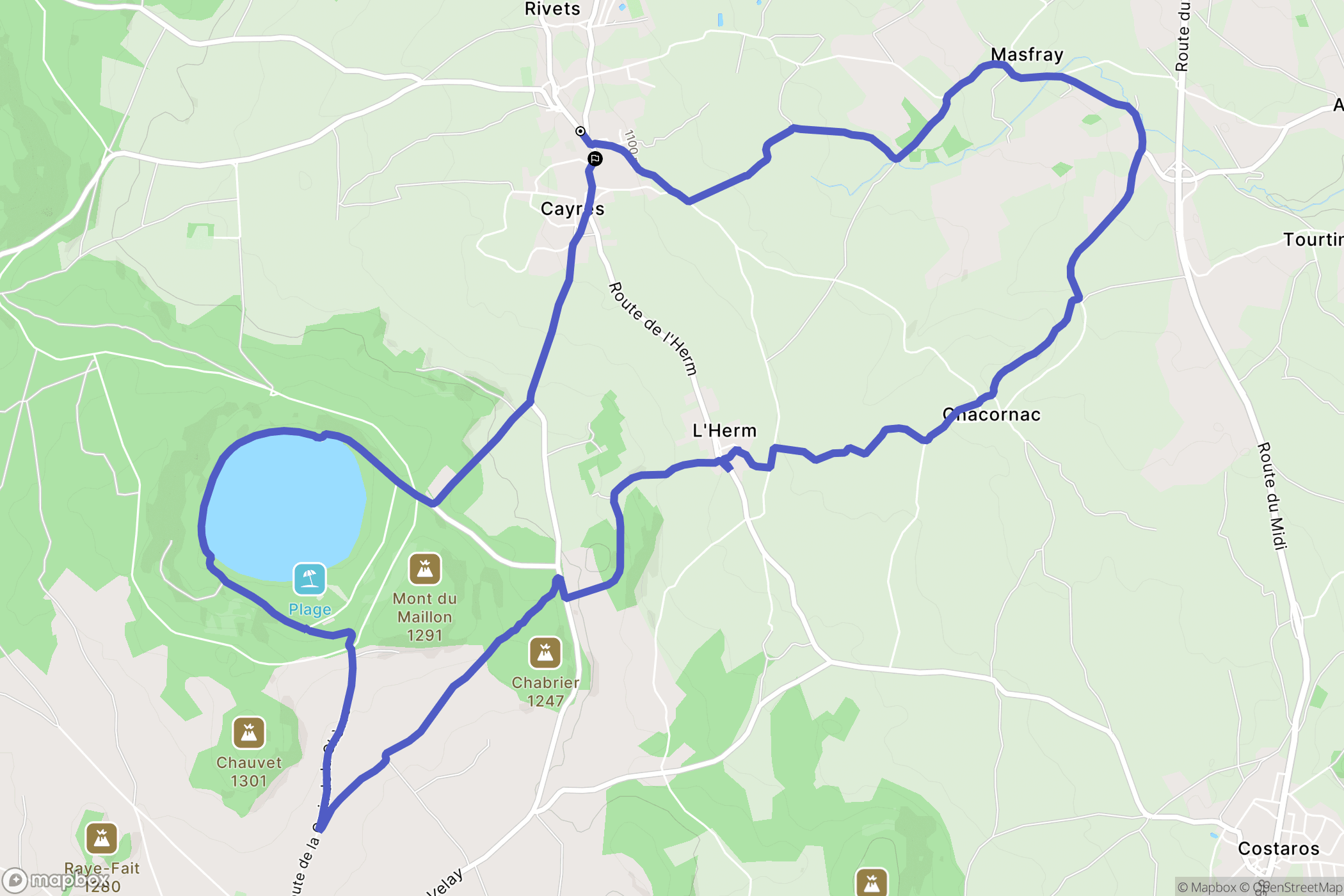 Cayres: routekaart voor buitenactiviteiten - France