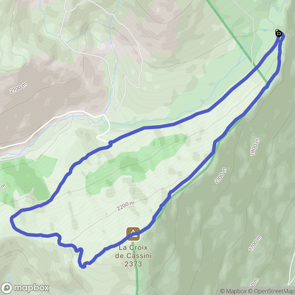 Clavant-Le-Haut : carte du parcours de randonnée - France