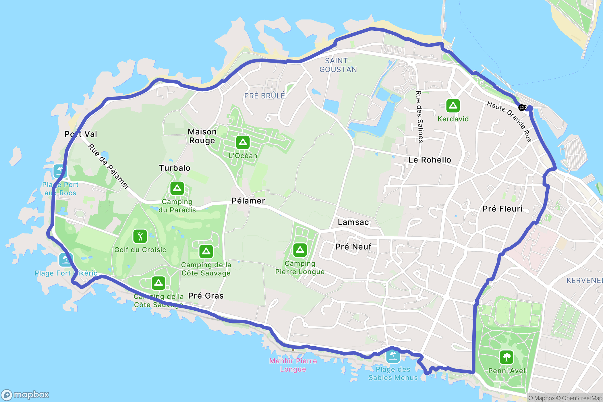 Le Croisic: routekaart voor buitenactiviteiten - France